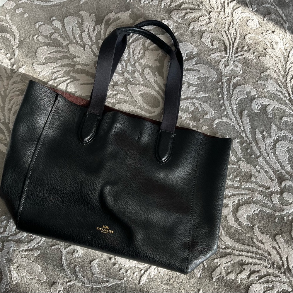 Coach leather tote
